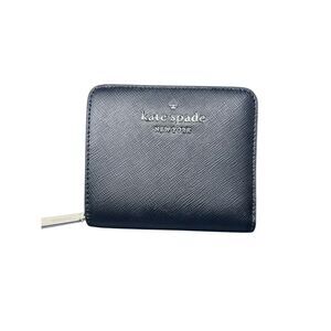 Kate Spade Staci Sm Saffiano Leather Zip Around Wallet WLR00634 Black NWT